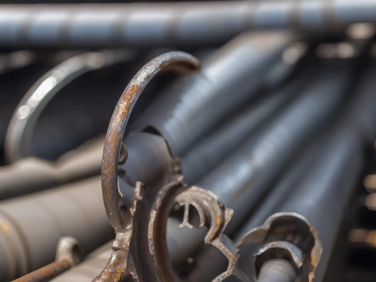Hydrogen pipeline weld, the joint a chromium barrier film protects